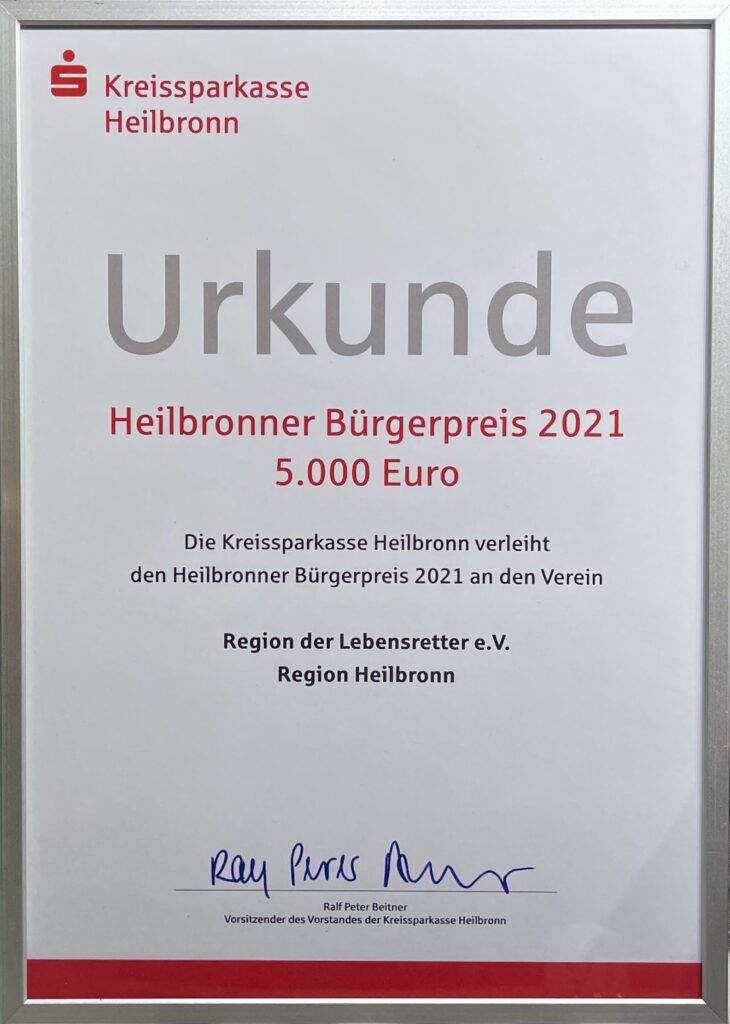 Heilbronner Bürgerpreis 2021
